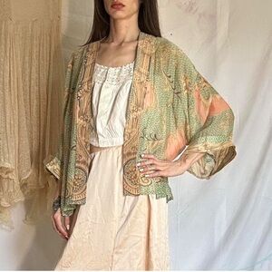 Rococo Aqua Kimono from the British brand One Hundred Stars